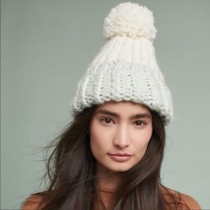Anthropologie snow beanie hat
